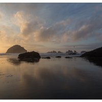 Coquille Beach Sunset Reflections