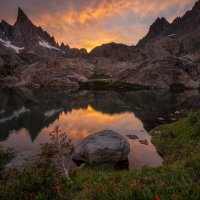 Streak Of Light At Minaret Lake