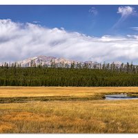 Gallatin Mountain Range in Yellowstone