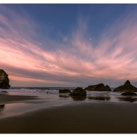 Sunrise with Moonset