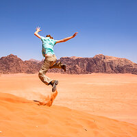 Wadi Rum Dune Jump