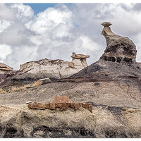 Cloudy Hoodoos