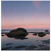 Coastal Moonset