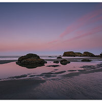 Low Tide Moonset