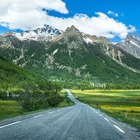 Spring Drive Through The Alps
