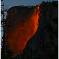 Horsetail fall Yosemite