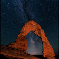 Delicate Arch Under The Night Sky