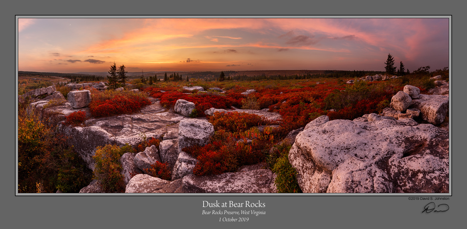 Bear Rocks Dusk 1910-1