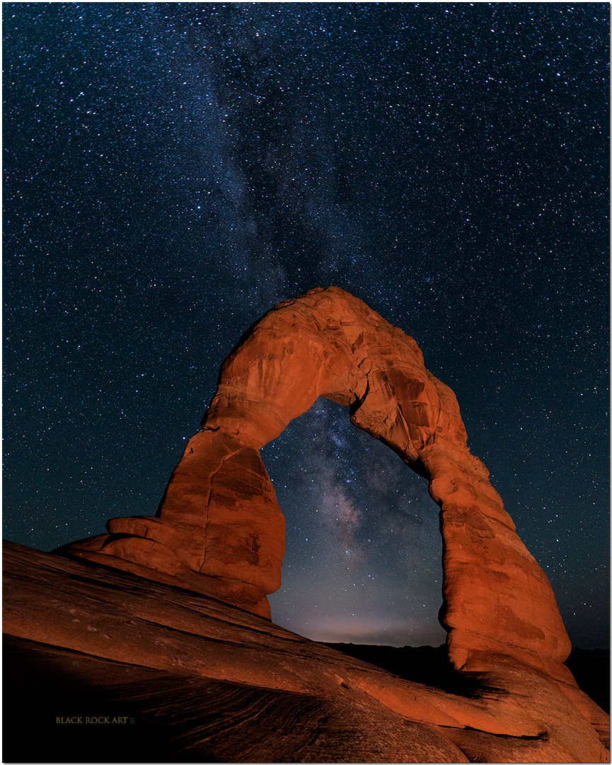 Delicate Arch Under The Night Sky