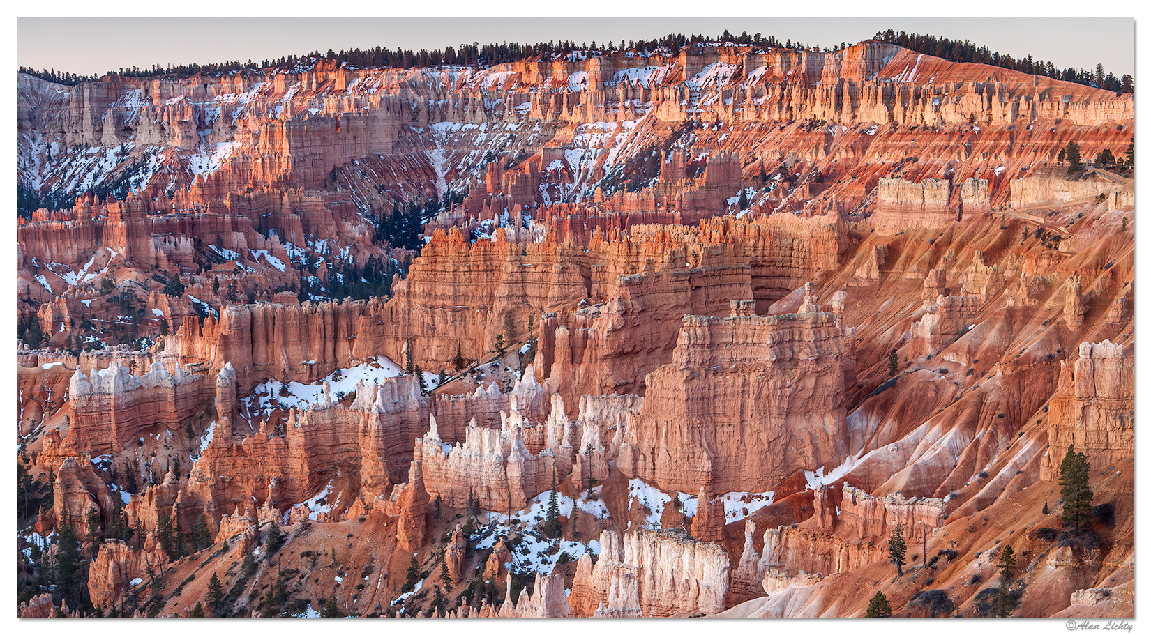 First Light at Bryce