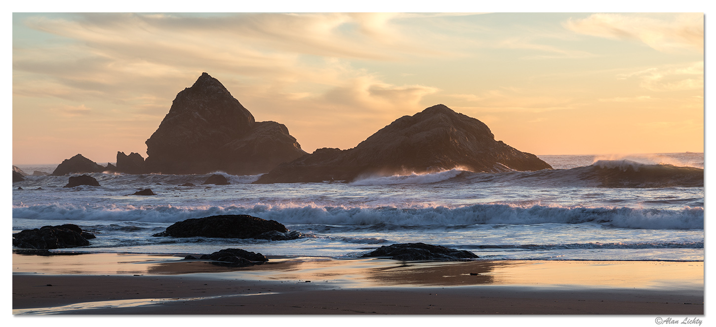 Harris Beach South Sunset