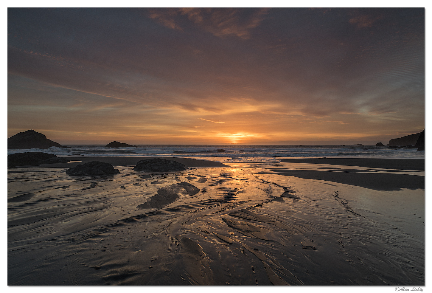 Harris Beach Sunset