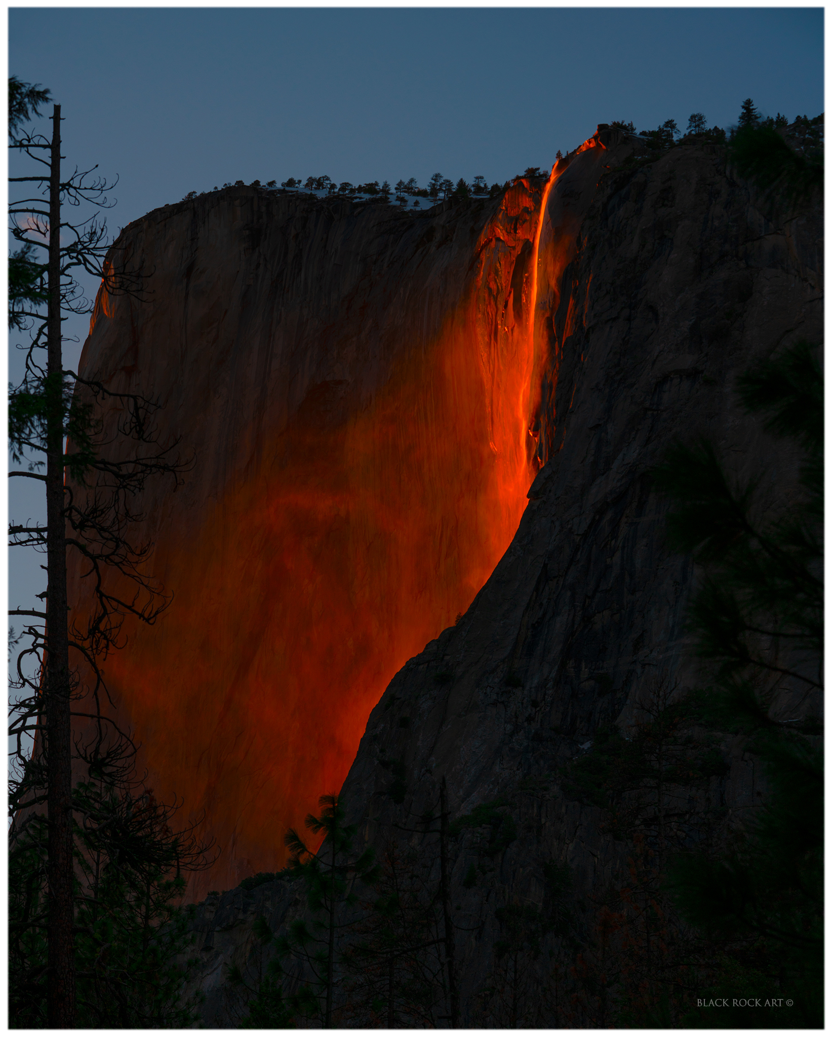 Horsetail fall Yosemite