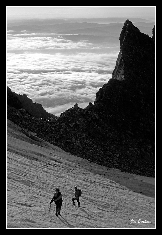 Tetons-climb-grand-sunrise-bw