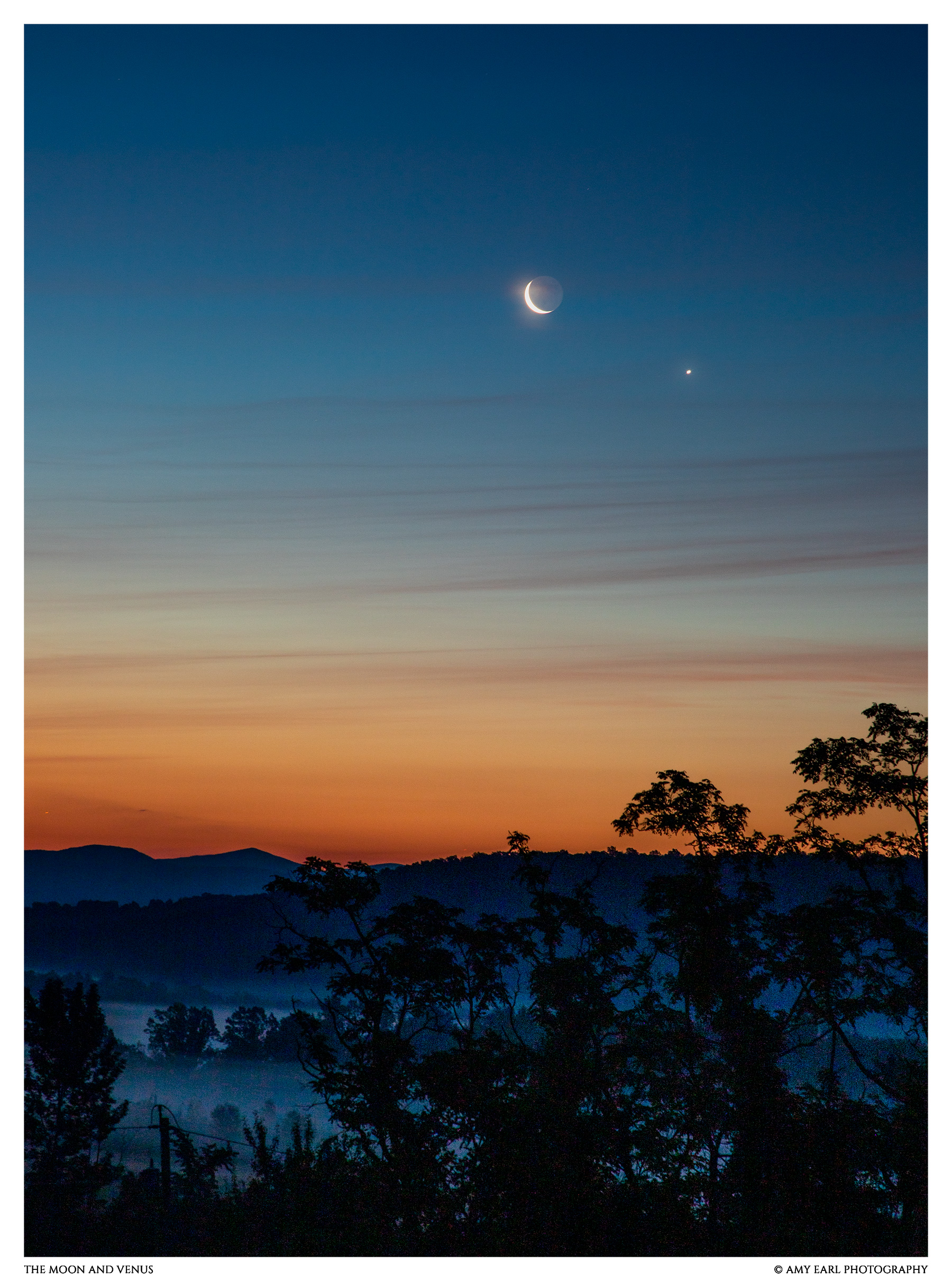 The Moon and Venus