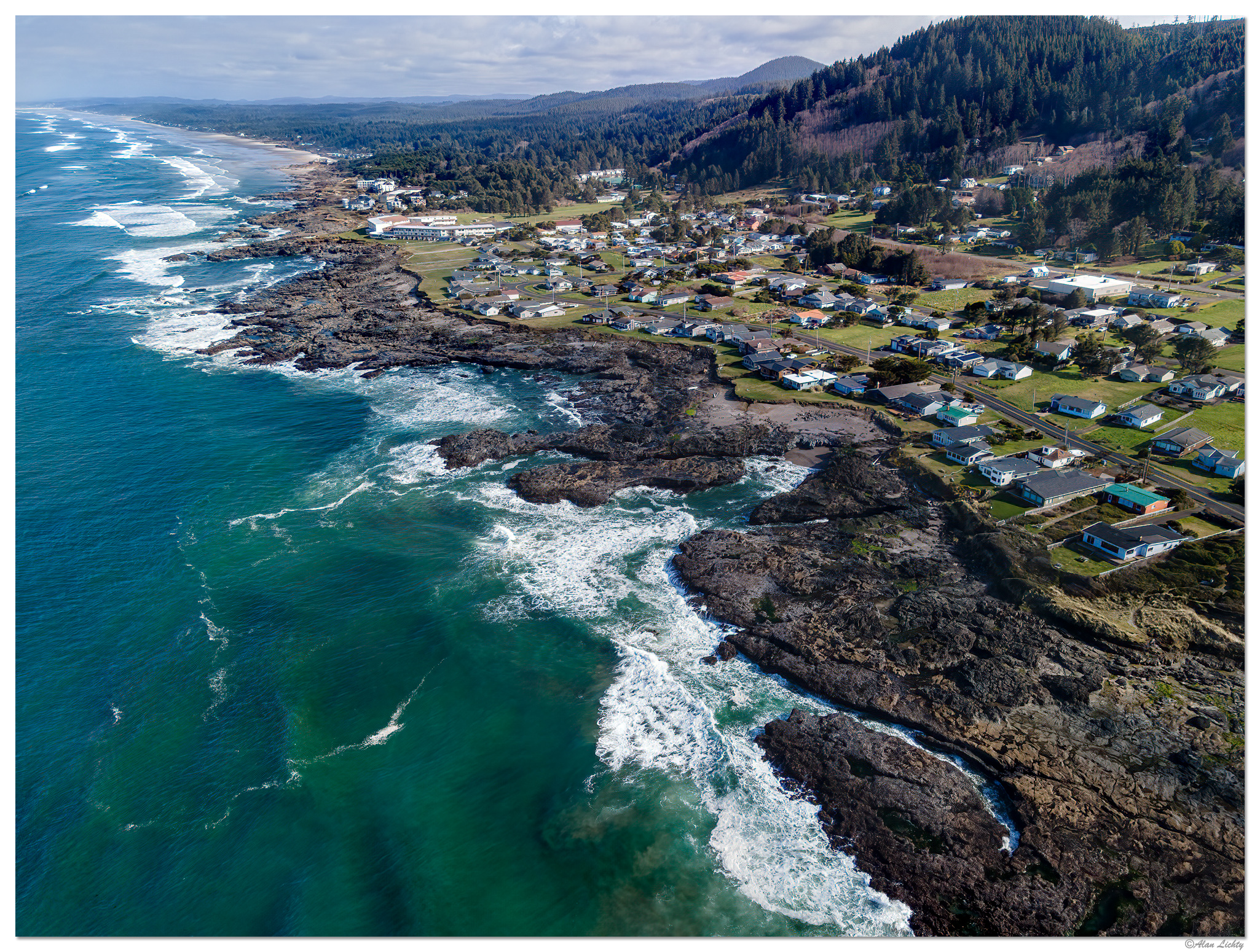 Yachats Coastline Looking North